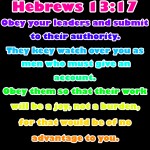 Hebrews 13-17