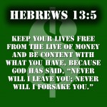 Hebrews 13-5